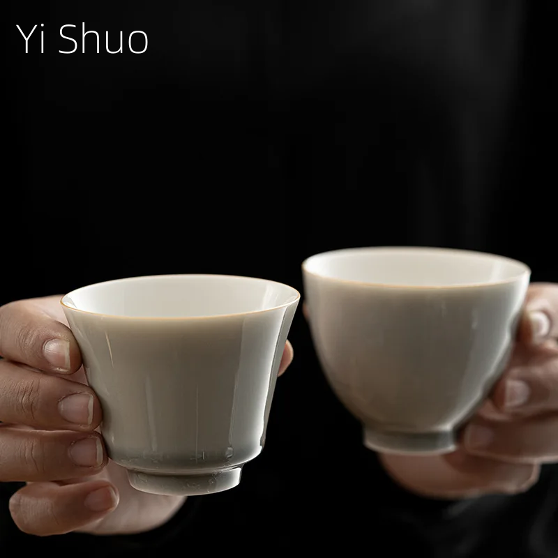 Japanese Pottery - Eis Grau Glasur Tasse Japanischen Stil