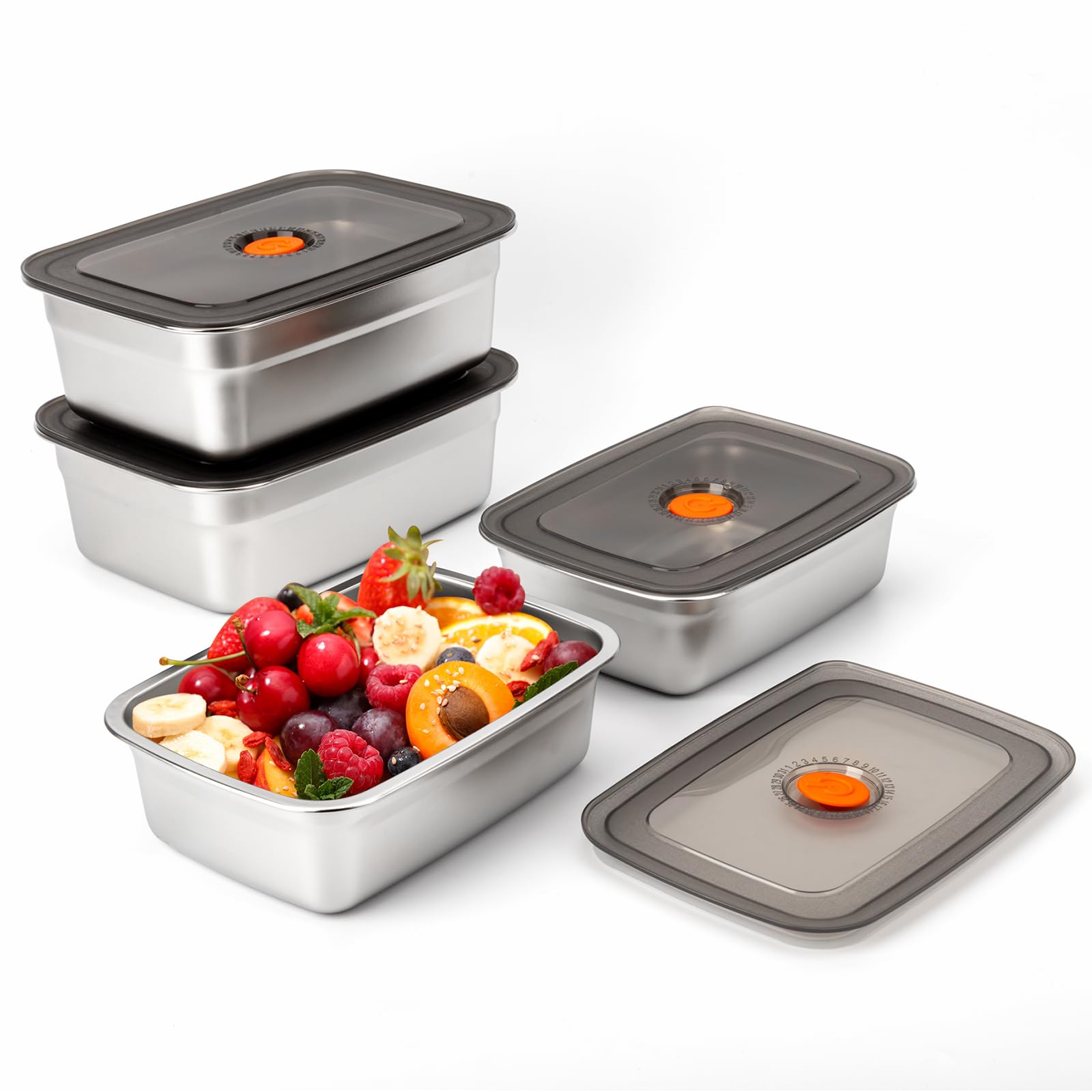 Bento Box - Camping-Lunchbox aus Edelstahl, versiegelt, auslaufsicher, Bento-Box,