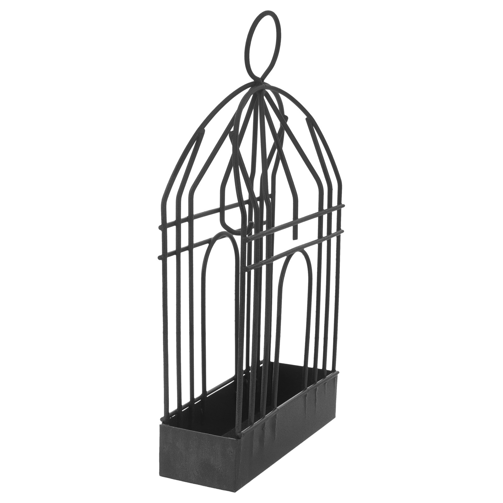 Incense Holder - Schwarzer Retro-Vogelkäfig aus Eisen, Räucherstäbchenhalter, dekorativer