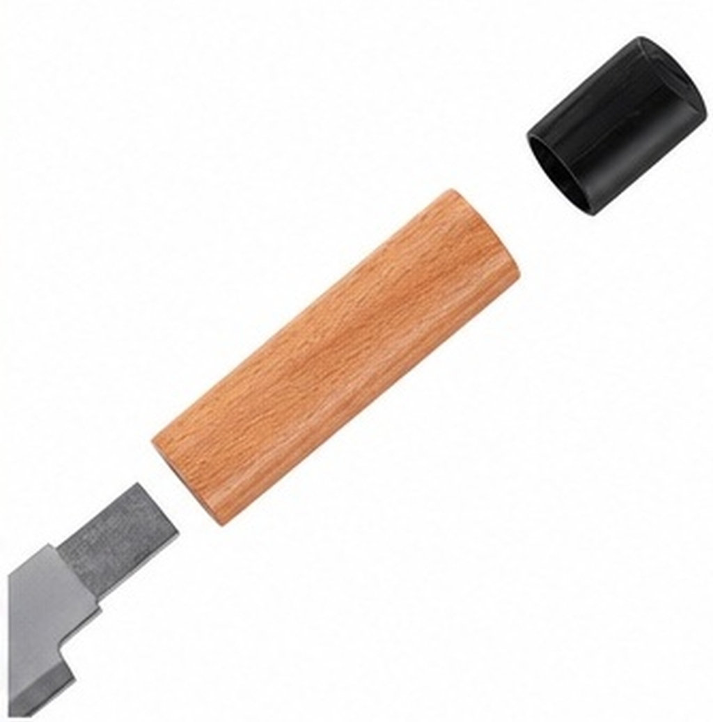 Japanese Knife - 4 Stück Japanische Messergriffe aus Holz,