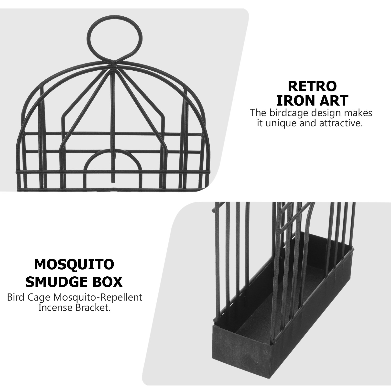 Schwarzer Retro-Vogelkäfig aus – Incense Holder Bewertung und Preis