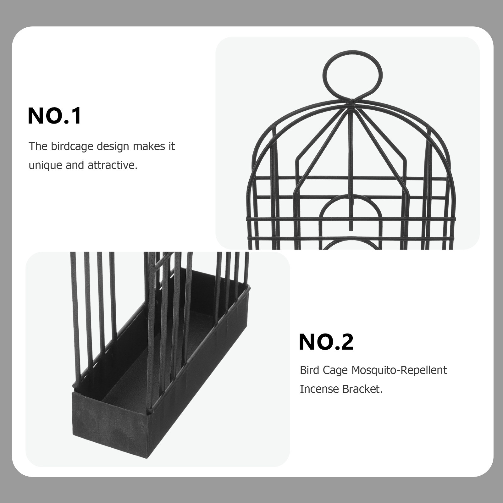 Schwarzer Retro-Vogelkäfig aus – Incense Holder Bewertung und Preis